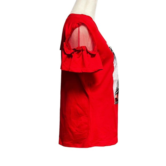 NWT - Ko Ko Ailis Red Top (Size: L) - Picture 3 of 3
